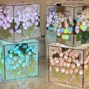 lámpara Tulipanes Infinitos En Cubo