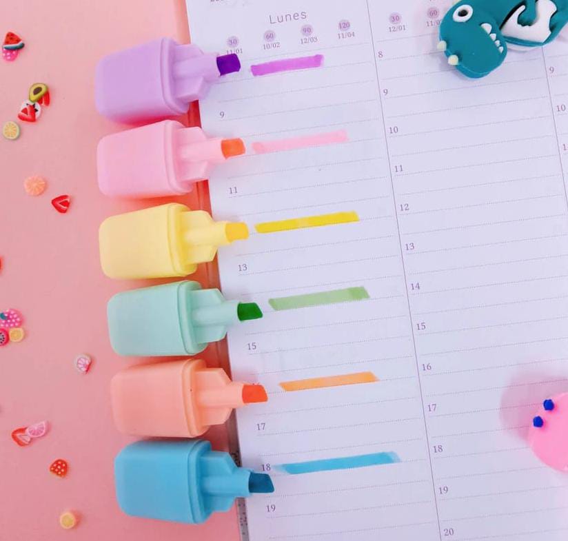 ESTUCHE DE RESALTADORES KAWAII - Imagen 3