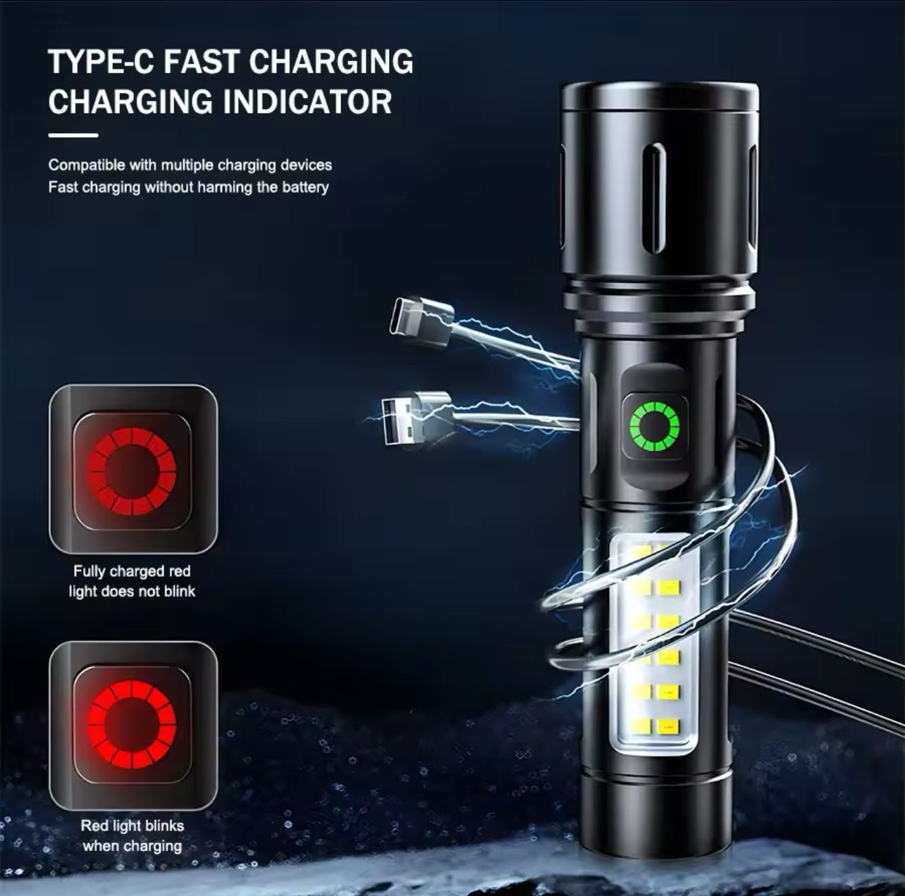 LINTERNA ZOOM FLASHGMGIT - Imagen 3