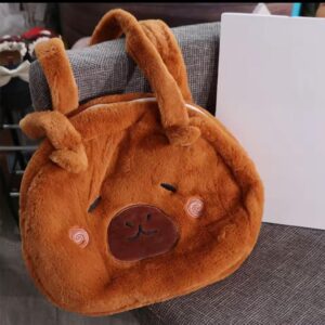 Bolso de hombro de felpa capybara