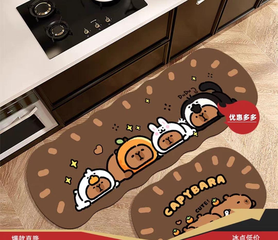 ALFOMBRA CAPYBARA DOS PIEZAS - Imagen 2