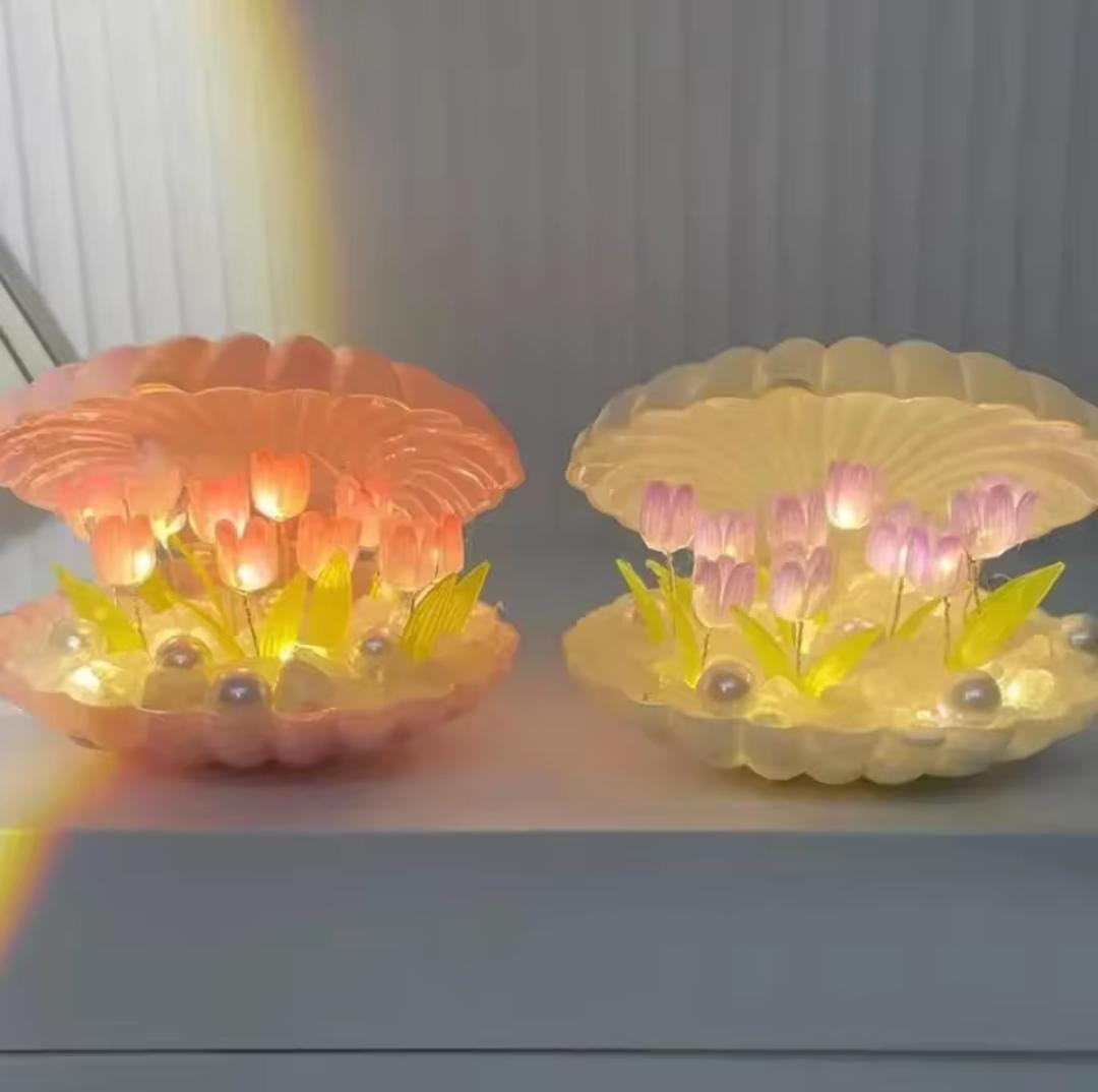 Lámpara de noche tulipán en forma de concha (pequeño)