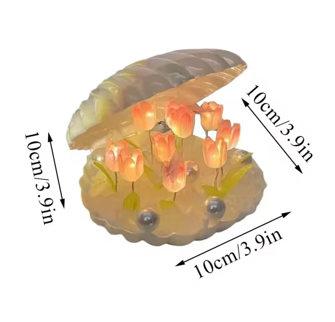 Lámpara de noche tulipán en forma de concha (pequeño) - Imagen 4