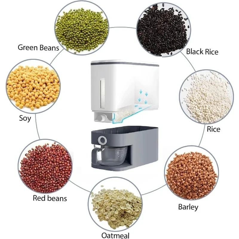 DISPENSADOR DE ARROZ- MULTIUSO 8 KILOS - Imagen 2