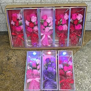 ✅ RAMO DE PETALOS DE JABON GRANDE CON LUCES