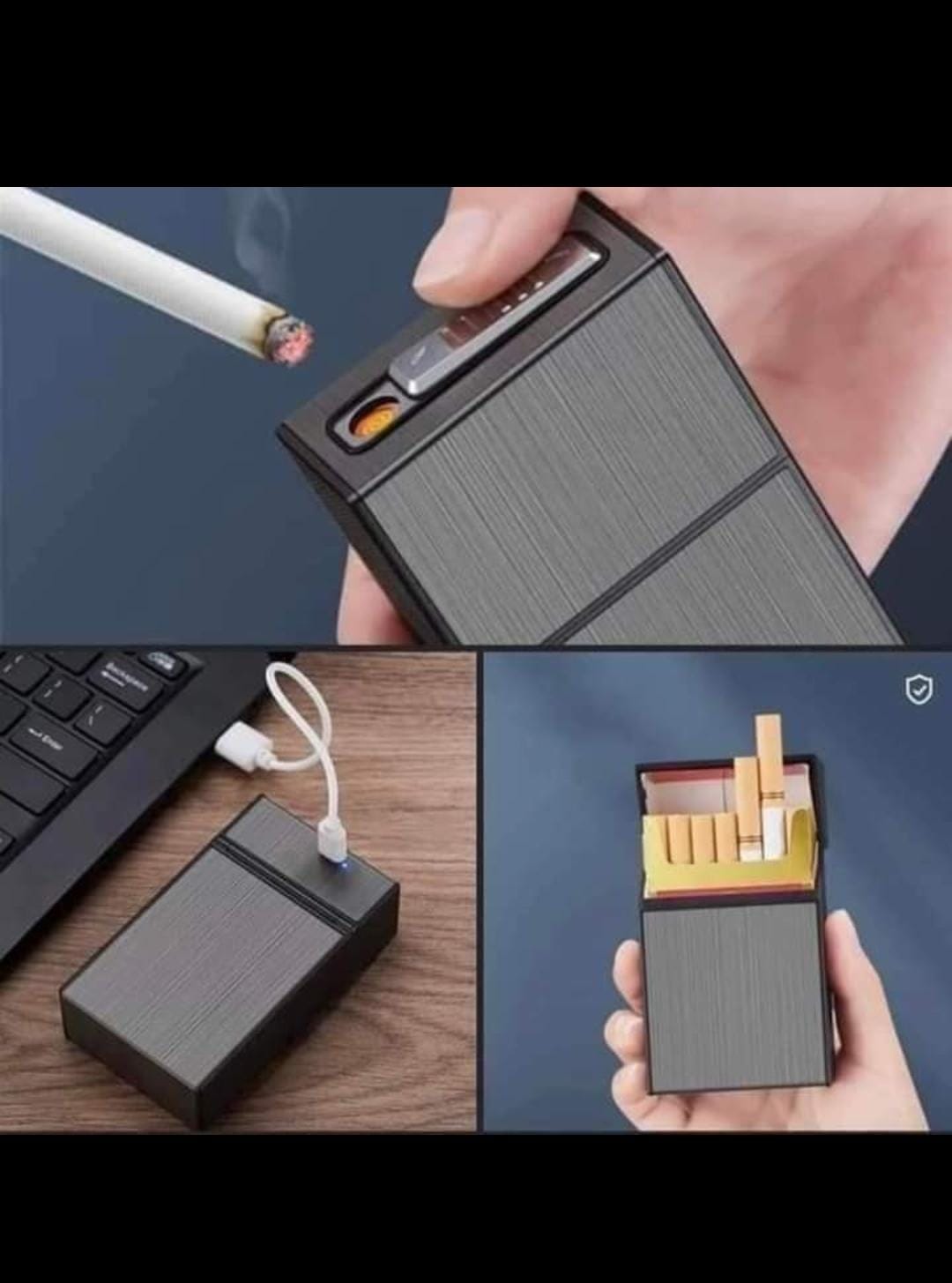 Cigarrera Con Encendedor Recargable - Imagen 4