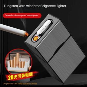 Cigarrera Con Encendedor Recargable